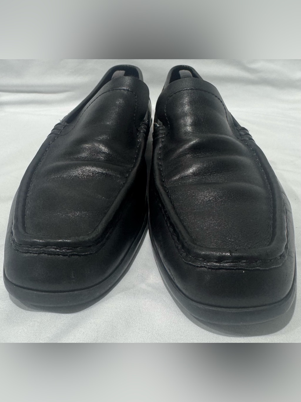 Gucci Black Leather Driving Loafers Men’s 10.5d Made In Italy